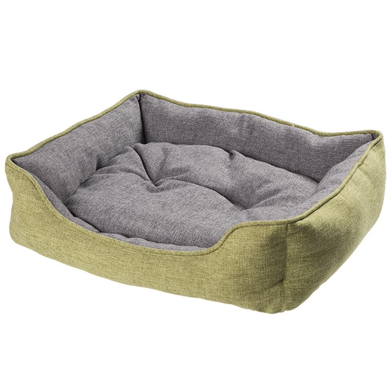 HY-02 Imiteret linned rektangel krammehundeseng